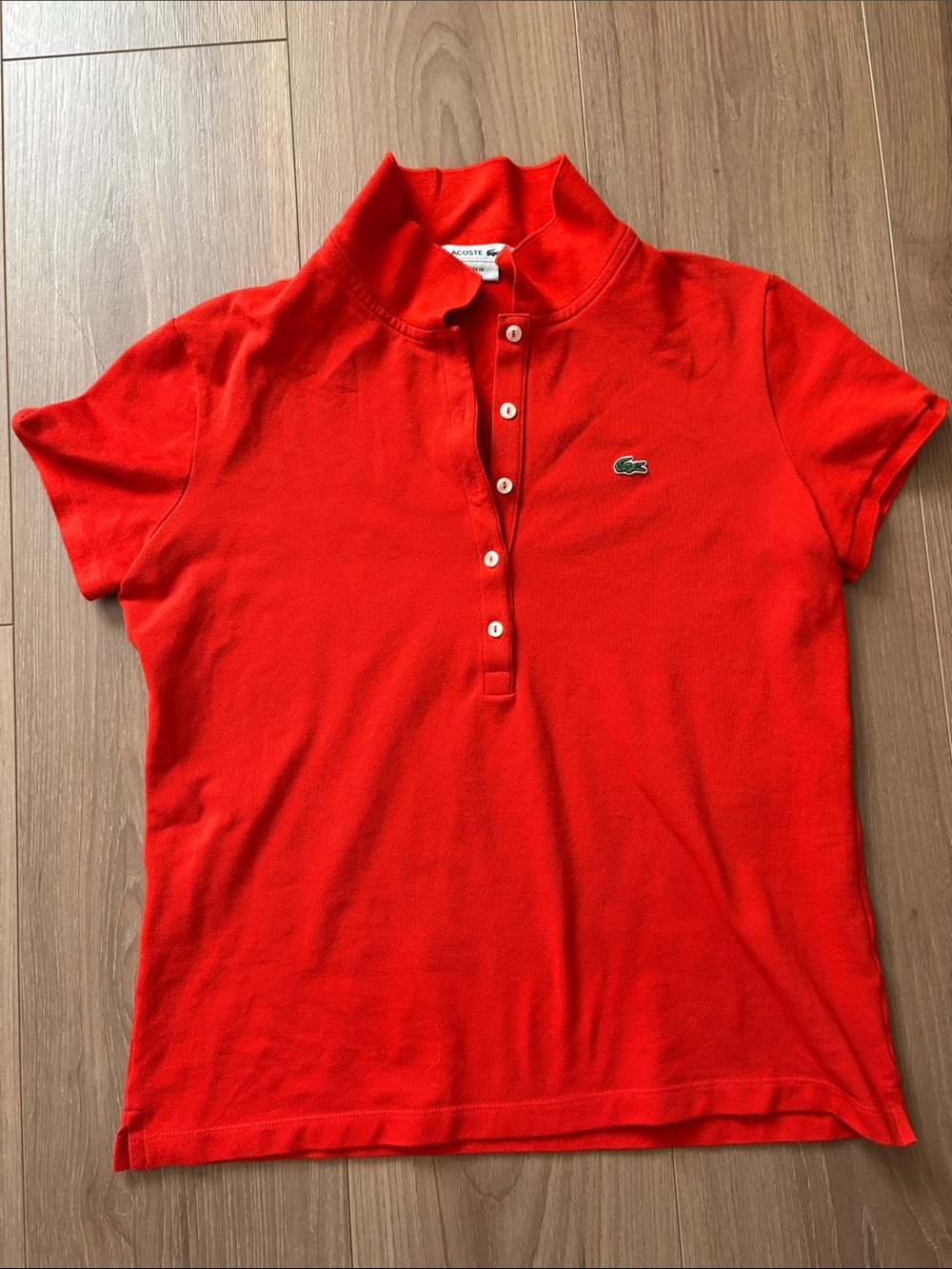 Lacoste Bright Red Short Sleeve Polo